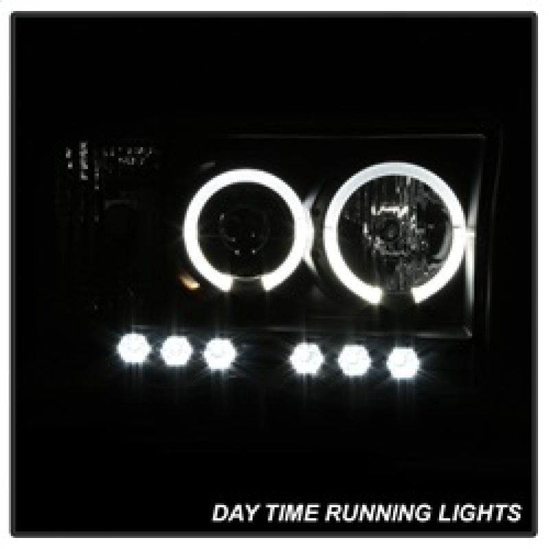 Spyder Dodge Ram 1500 02-05/Ram 2500 03-05 Projector Headlights LED Halo LED Blk PRO-YD-DR02-HL-BK 5009975