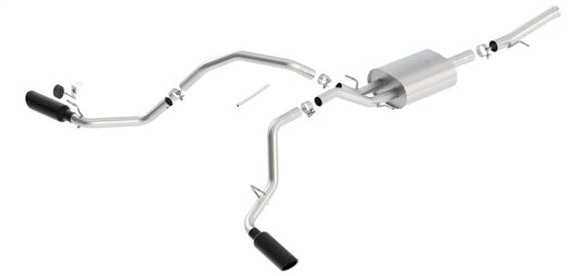 Borla 14-18 GMC Sierra 1500 5.3L Reg Cab 78.8in Bed 2.75 to 2.25in Atak Catback (Black Chrome Tip) 140720BC