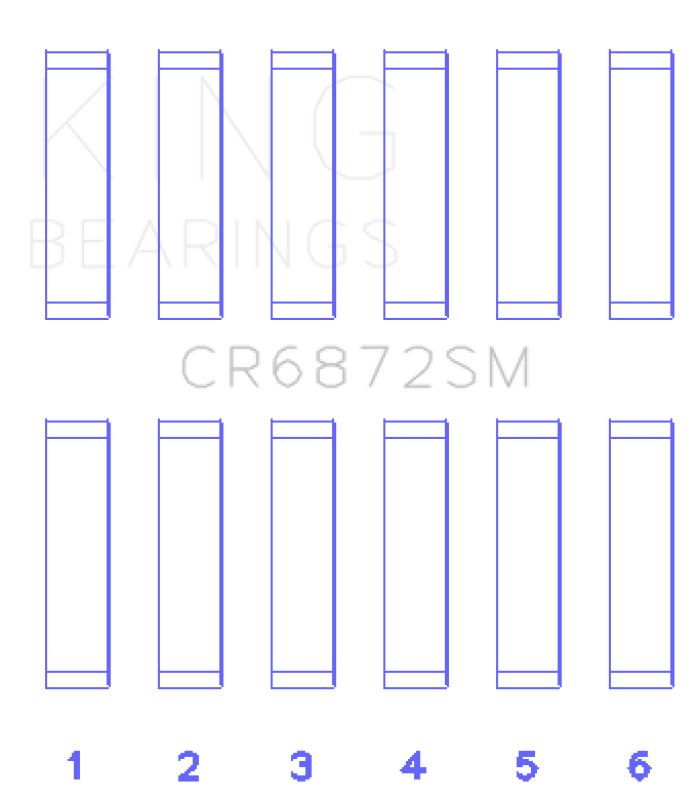 King Engine Bearings Toyota 1GR-FE Connecting Rod Bearing Set - Size STD