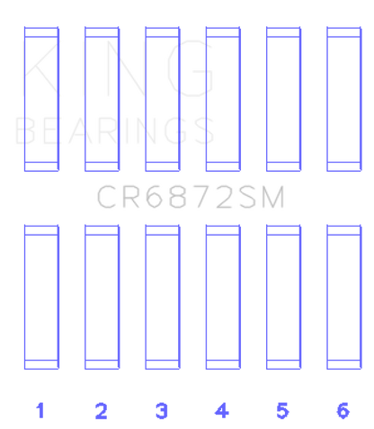 King Engine Bearings Toyota 1GR-FE Connecting Rod Bearing Set - Size STD