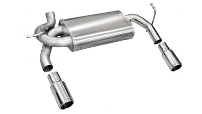 Corsa Performance Jeep 07-11 Wrangler 3.8L/12-14 Wrangler 3.6L Polished Sport Axle-Back