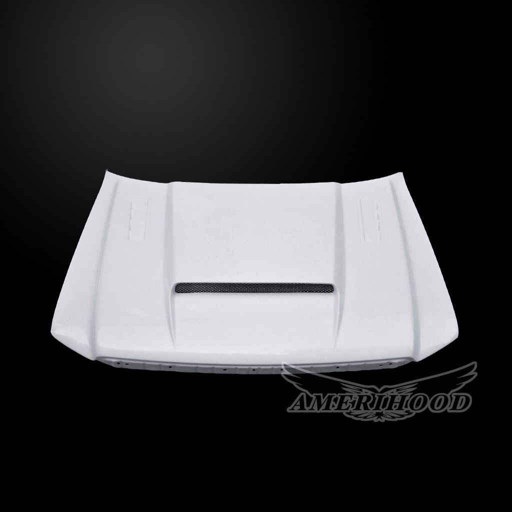 AmeriHood - Ford F-150 2004-2008 SMS Style Functional Heat Extractor Ram Air Hood