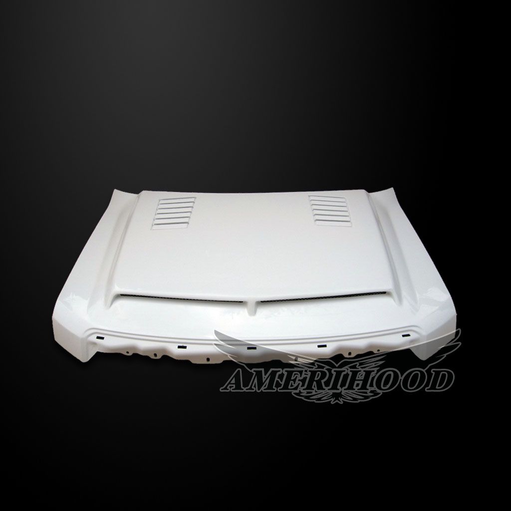 AmeriHood - Ford F-150 2009-2014 Type-E Style Functional Heat Extractor Ram Air Hood