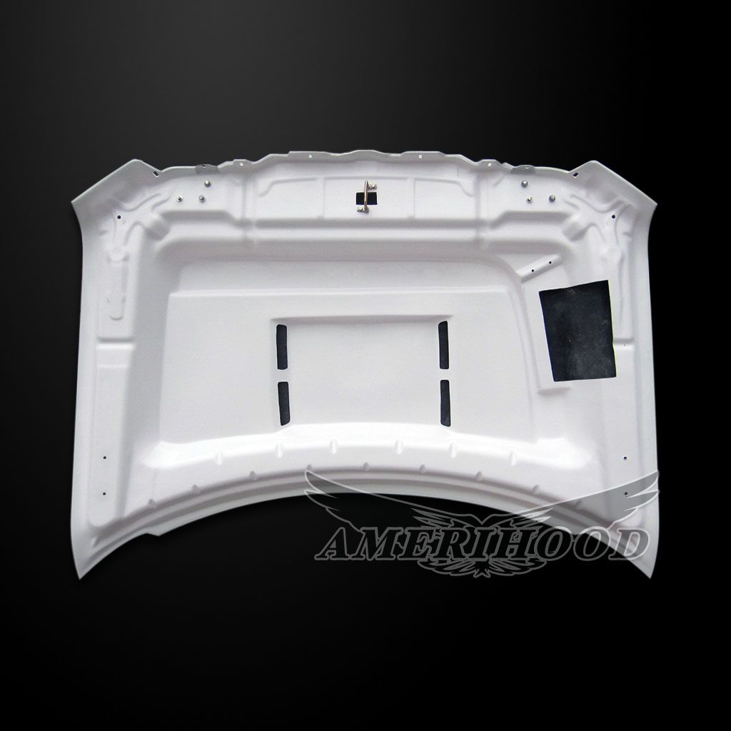 AmeriHood - Ford F-150 2009-2014 Type-E Style Functional Heat Extractor Ram Air Hood