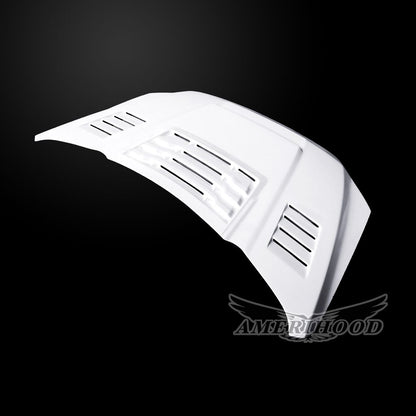 AmeriHood - Ford F-150 2015-2020 RIP Style Functional Heat Extractor Ram Air Hood