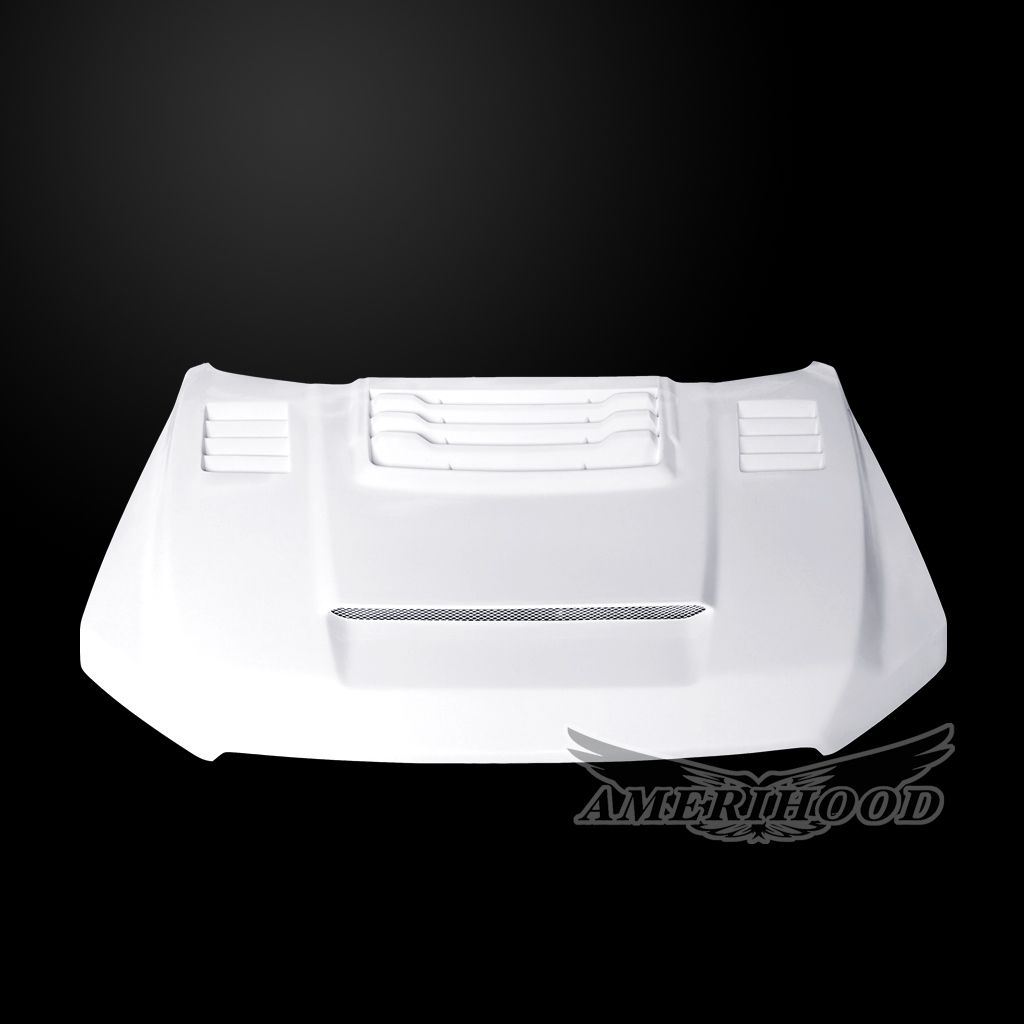 AmeriHood - Ford F-150 2015-2020 RIP Style Functional Heat Extractor Ram Air Hood