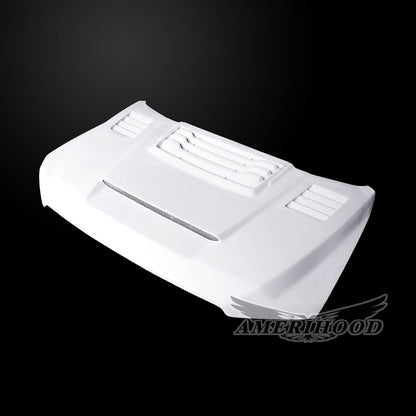 AmeriHood - Ford F-150 2015-2020 RIP Style Functional Heat Extractor Ram Air Hood