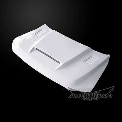 AmeriHood - Ford F-150 2021-2023 W/O Black Appearance And Tremor Packages SSK Style Functional Heat Extractor Ram Air Hood