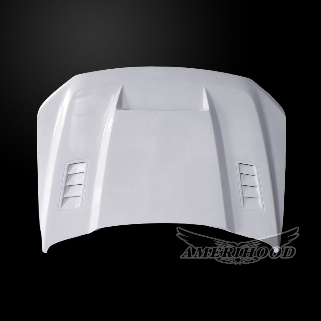 AmeriHood - Ford F-150 2021-2023 W/O Black Appearance And Tremor Packages SSK Style Functional Heat Extractor Ram Air Hood