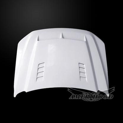 AmeriHood - Ford F-150 2024-2025 Type E Style Functional Heat Extractor Ram Air Hood For XL, STX, XLT, LARIAT Model Only