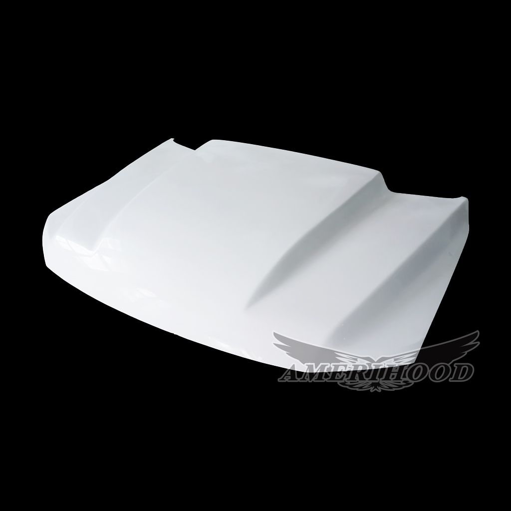 AmeriHood - Ford F-150 2021-2023 3 Inch Cowl Style Functional Heat Extraction Hood For Black Appearance And Tremor Packages Only