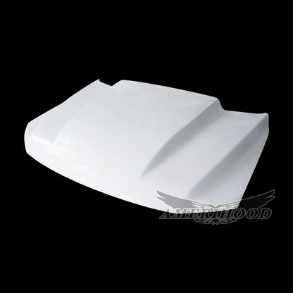 AmeriHood - Ford F-150 2021-2023 3 Inch Cowl Style Functional Heat Extraction Hood For Black Appearance And Tremor Packages Only