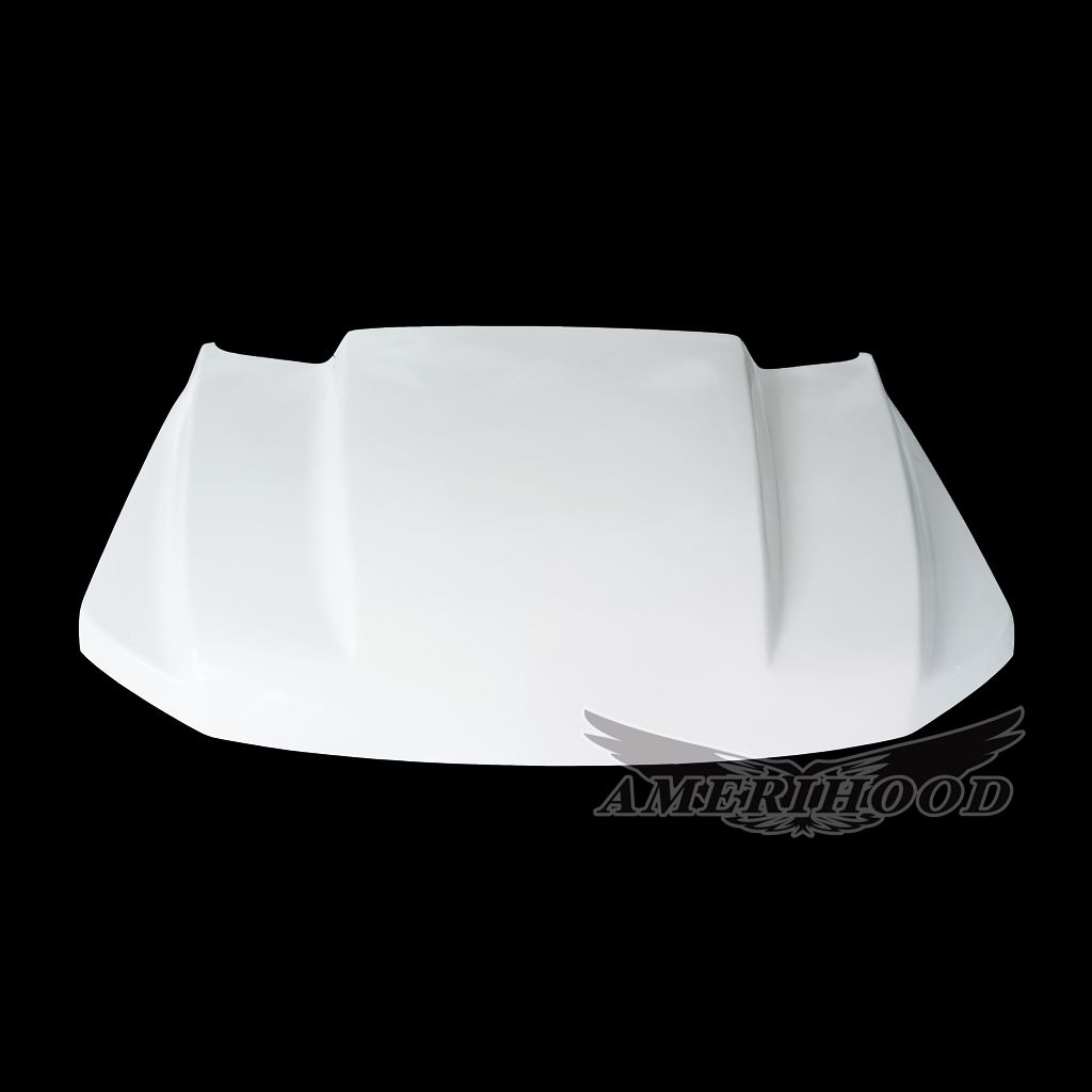 AmeriHood - Ford F-150 2021-2023 3 Inch Cowl Style Functional Heat Extraction Hood For Black Appearance And Tremor Packages Only