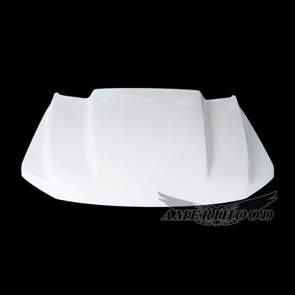 AmeriHood - Ford F-150 2021-2023 3 Inch Cowl Style Functional Heat Extraction Hood For Black Appearance And Tremor Packages Only