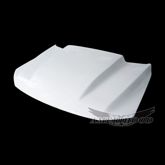 AmeriHood - Ford F-150 2021-2023 3 Inch Cowl Style Functional Heat Extraction Hood For Black Appearance And Tremor Packages Only