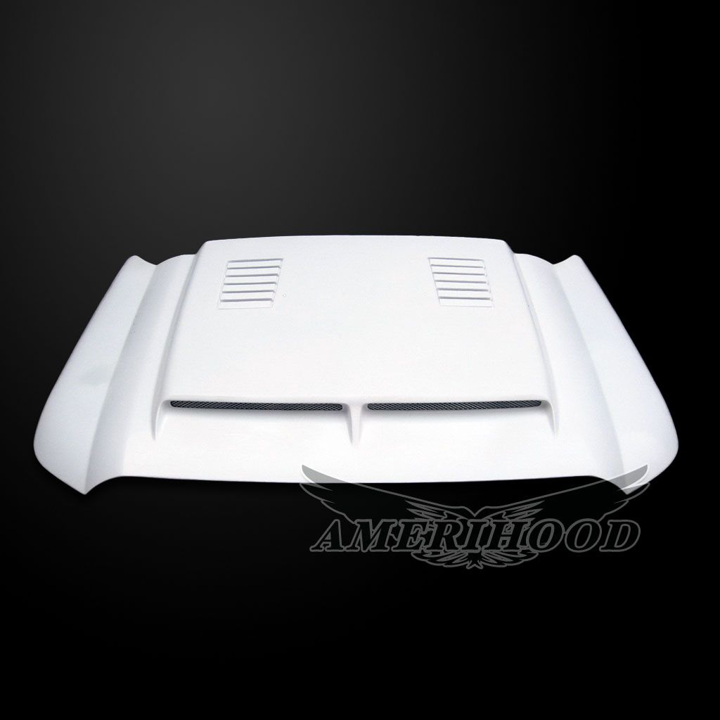 AmeriHood - Ford F-250 2011-2016 Type-E Style Functional Heat Extraction Ram Air Hood