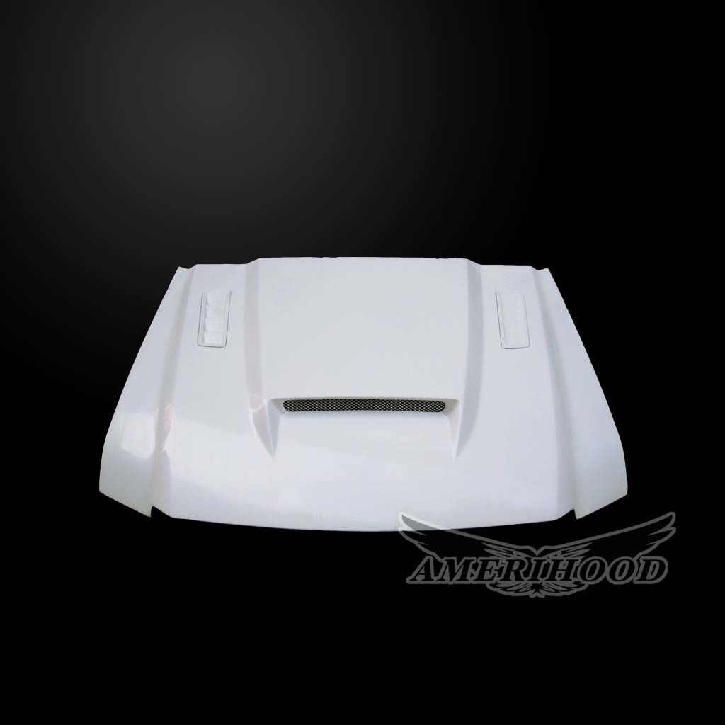 AmeriHood - Ford F-250 1999-2007 Super Duty SSK Style Functional Heat Extractor Ram Air Hood