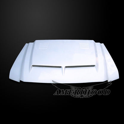 AmeriHood - Ford F-250 2003-2007 Super Duty 6.0L Diesel Type-E Style Functional Heat Extractor Ram Air Hood
