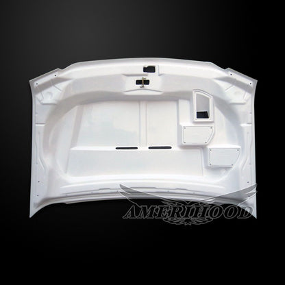 AmeriHood - Ford Excursion 2000-2006 Type-E Style Functional Heat Extractor Ram Air Hood