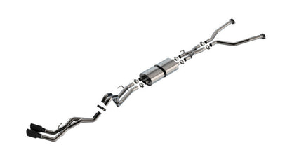 Borla 22-24 Toyota Tundra 3.4L V6 (Inc. Hyb.) Ext. Cab/STD Bed/145.7in WB ATAK Cat-Back - Blk Chrm 140940BC