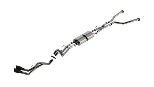 Borla 22-24 Toyota Tundra 3.4L V6 (Inc. Hyb.) Ext. Cab/STD Bed/145.7in WB ATAK Cat-Back - Blk Chrm 140940BC