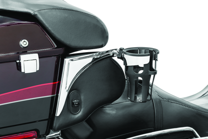 Kuryakyn Reflex Drink Holder Right Side HD Touring Passenger Mount 96-13 Chrome