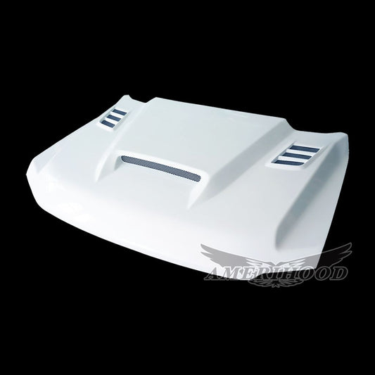 AmeriHood - Ford F-350 2023-2025 Type-SSK Style Functional Heat Extraction Ram Air Hood (Vehicle Registration Card Required)