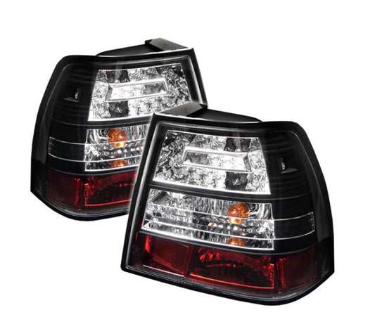 Spyder Volkswagen Jetta 99-04 LED Tail Lights Black ALT-YD-VJ99-LED-BK 5008411