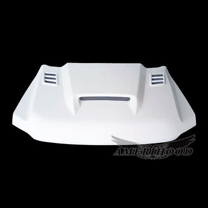 AmeriHood - Ford F-450 2023-2025 Type-SSK Style Functional Heat Extraction Ram Air Hood (Vehicle Registration Card Required)