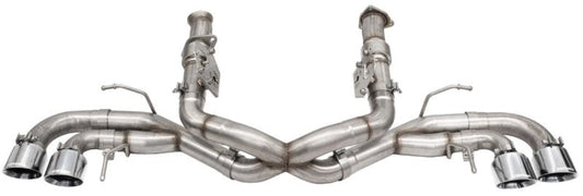 Corsa 2020-25 Corvette C8 3in Xtreme Cat-Back Exhaust 4.5in Pol Quad Tips - Deletes stock AFM Valve