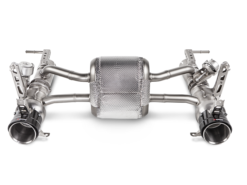 Akrapovic 16-17 Ferrari 488 GTB/488 Spyder Slip-On Line (Titanium) w/ Carbon Tips MTP-FE488H