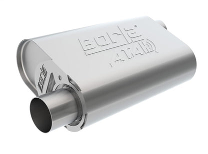 Borla CrateMuffler SBC 283 / 327 / 350 2.5 inch Offset/Center 14in x 4.35in x 9in Oval Muffler 400823
