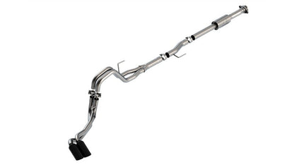 Borla F-150 2021 2.7L/3.5L 4dr CC SB EC STB Lari/King R/Plinum/LTD 3/2.25 DSE CB AK BLK CHR Tips 140872BC