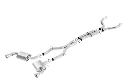 Borla 16-17 Chevy Camaro SS 6.2L ATAK Catback Single Split Rear Exit Exhaust w/Single Tips 140690