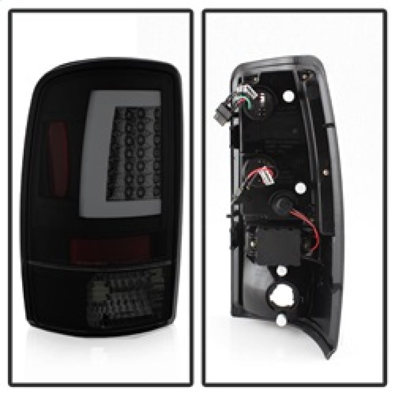 Spyder 00-06 GMC Yukon/Yukon XL V2 Light Bar LED Tail Lights - Blk Smoke (ALT-YD-CD00V2-LBLED-BSM) 5084156