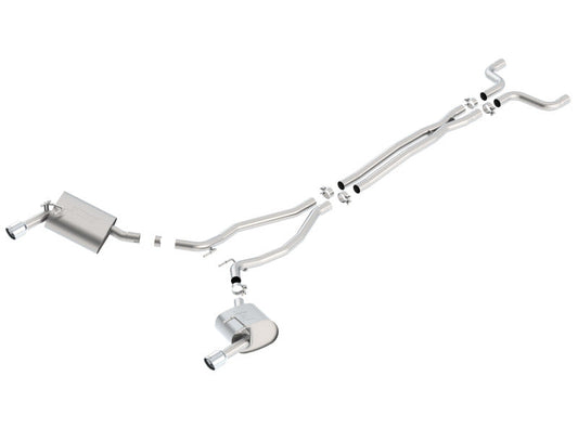 Borla 14-15 Camaro 3.6L V6 Single Split Rear Exit Touring Catback Exhaust 140526