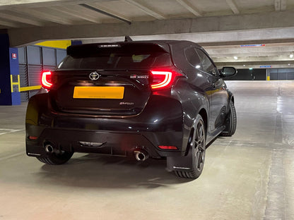 Rally Armor 20-25 Toyota GR Yaris Black Mud Flap w/Grey Logo