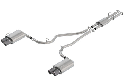 Borla 2020 Ford Explorer ST 3.0L V6 2.25in ATAK Exhaust - Carbon Fiber Tips 140821CF