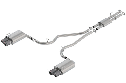 Borla 2020 Ford Explorer ST 3.0L V6 2.25in ATAK Exhaust - Carbon Fiber Tips 140821CF