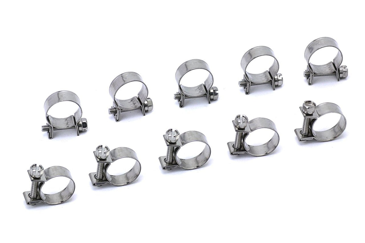 HPS Performance Products HPS Size # 16 Stainless Steel 3/8" Fuel Injection Hose Clamp, Range: 35/64" - 5/8" (14mm - 16mm)