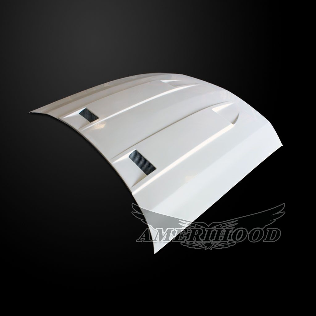 AmeriHood - Ford Mustang 2005-2009 Type-3 Style Functional Heat Extractioni Ram Air Hood