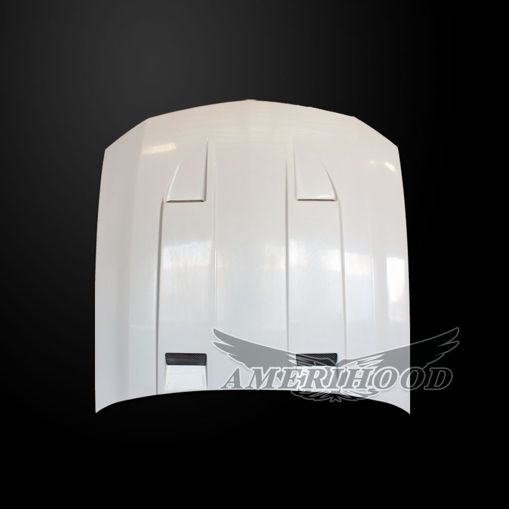 AmeriHood - Ford Mustang 2005-2009 Type-3 Style Functional Heat Extractioni Ram Air Hood
