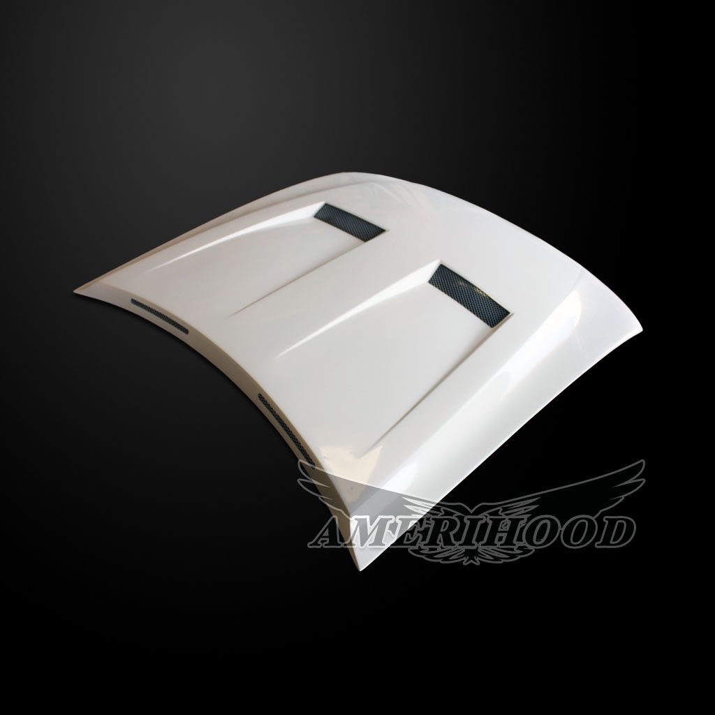 AmeriHood - Ford Mustang 2005-2009 Type-6 Style Functional Heat Extraction Hood