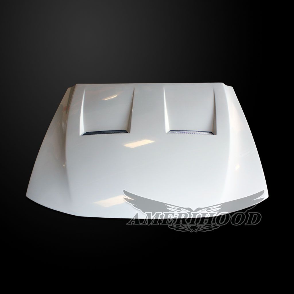 AmeriHood - Ford Mustang 2005-2009 Type-6 Style Functional Heat Extraction Hood
