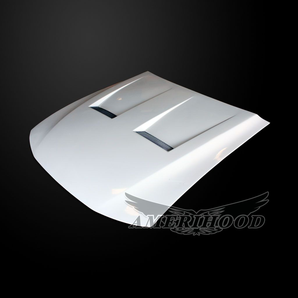 AmeriHood - Ford Mustang 2005-2009 Type-6 Style Functional Heat Extraction Hood