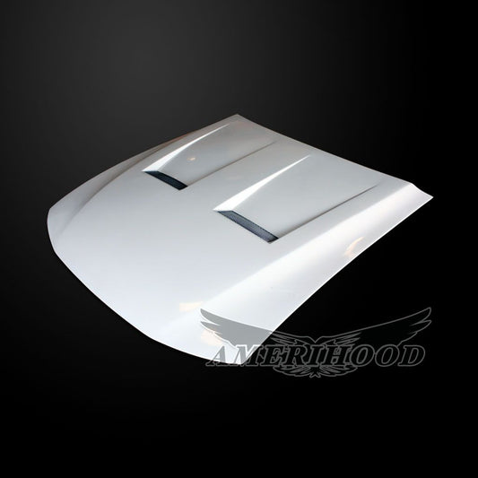 AmeriHood - Ford Mustang 2005-2009 Type-6 Style Functional Heat Extraction Hood