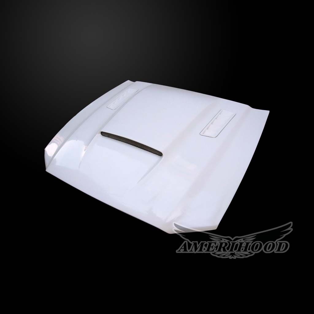 AmeriHood - Ford Mustang Shelby GT500 2010-2014 SMS Style Functional Heat Extractor Ram Air Hood