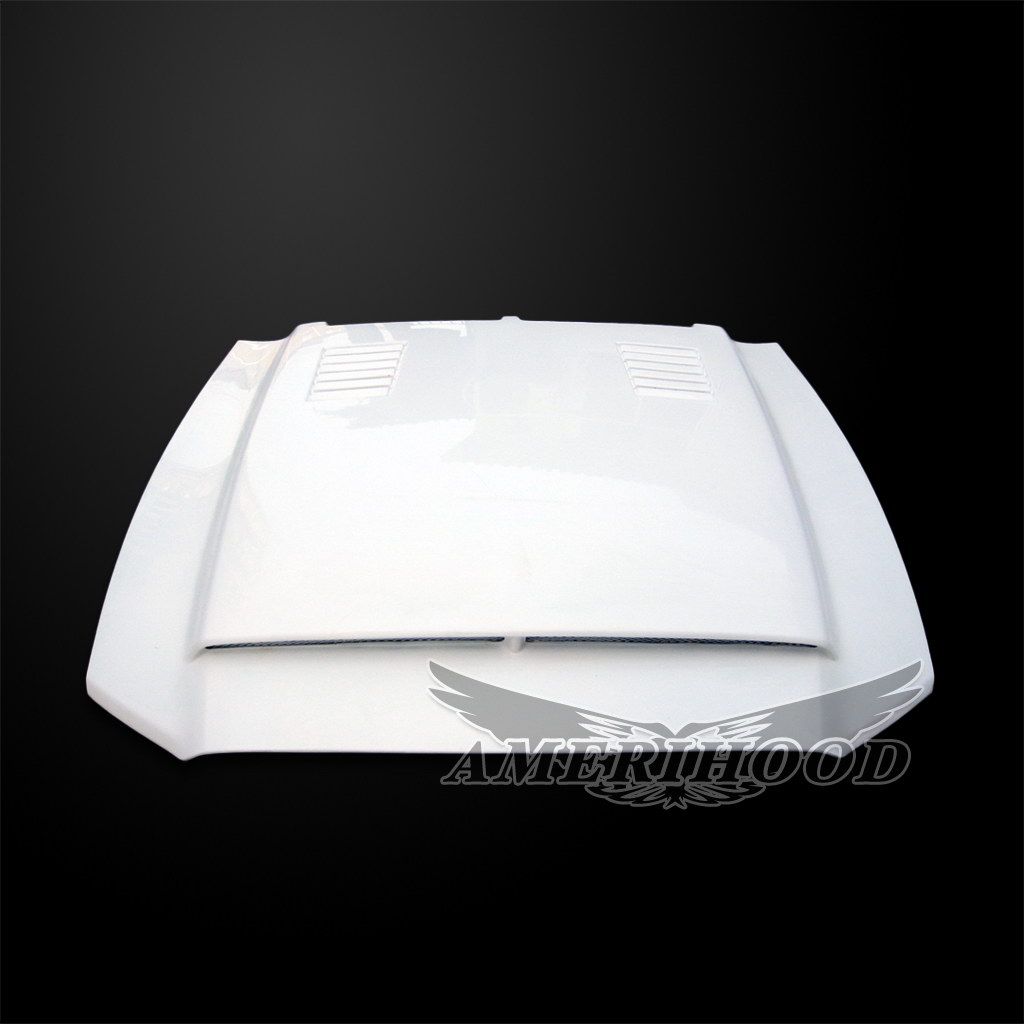 AmeriHood - Ford Mustang GT500 2010-2014 Type-SS Style Functional Heat Extraction Ram Air Hood