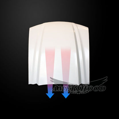 AmeriHood - Ford Mustang 1994-1998 Type-Cowl Style(3 Inch) Functional Cooling Hood