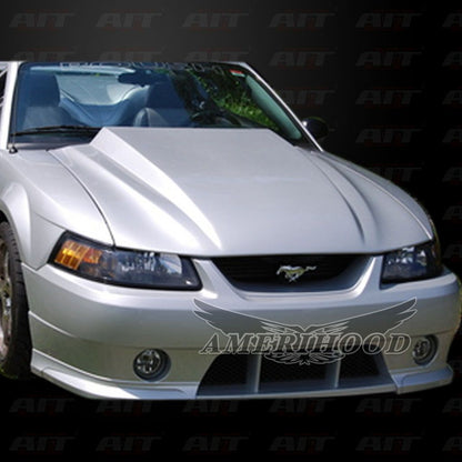 AmeriHood - Ford Mustang 1999-2004 Type-Cowl Style(3 Inch) Functional Heat Extraction Cooling Hood